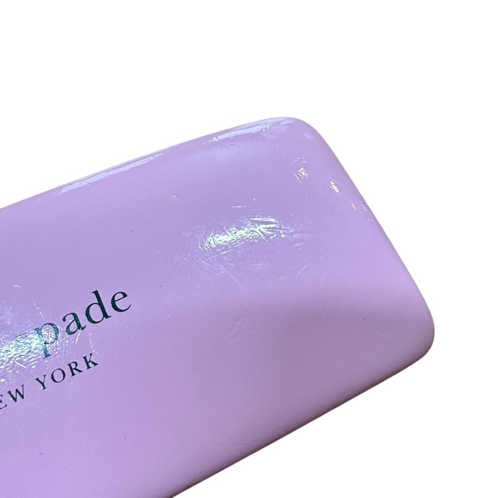 Kate Spade Patent Leather Glasses Case Pink Green - Picture 8 of 8